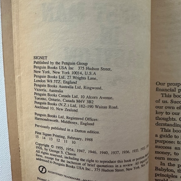 The Richest Man In Babylon George Clason Book - Picture 6 of 7